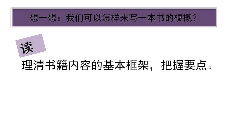 部编版六年级语文下册 习作:写作品梗概课件PPT第5页