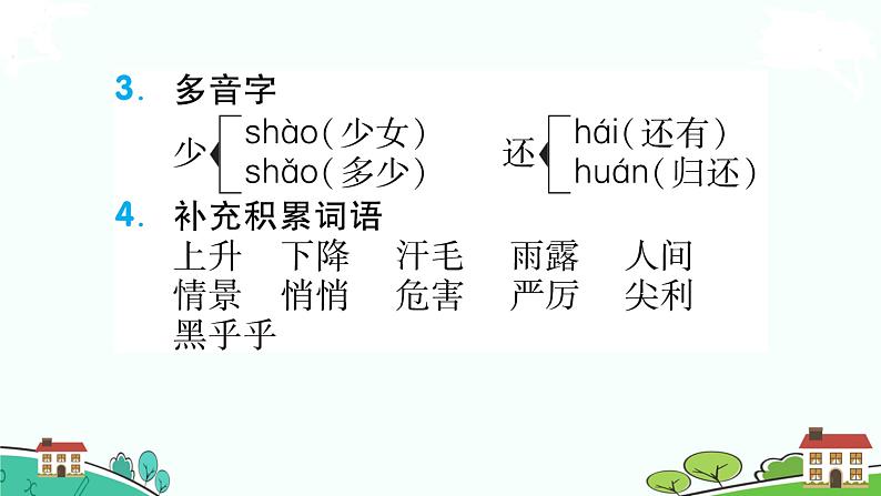 人教部编版语文四年级上册:第四单元知识梳理课件第4页