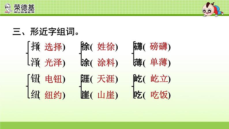 语文六年级(上)期中复习课件第2单元复习第6页