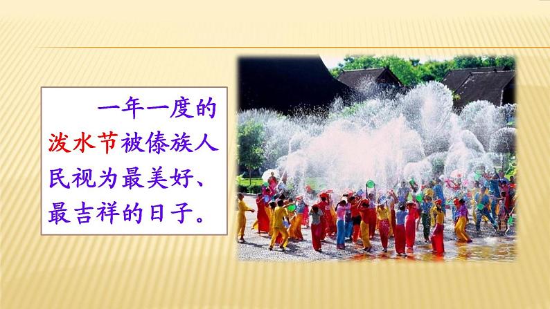 人教部编版二年级语文上册 《难忘的泼水节》课件第3页