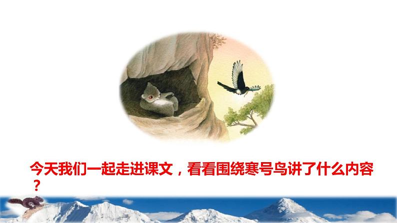 部编版二年级上册语文 第5单元 13 寒号鸟初读感知课件第3页