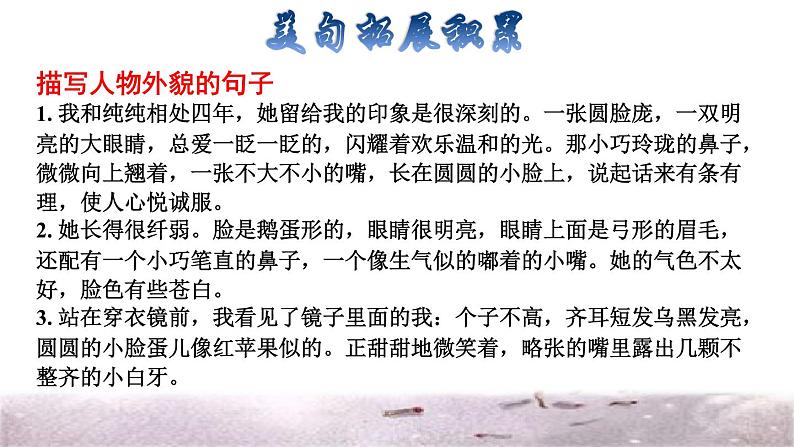 部编版三年级上册语文授课课件 第3单元 8 卖火柴的小女孩拓展积累课件第4页