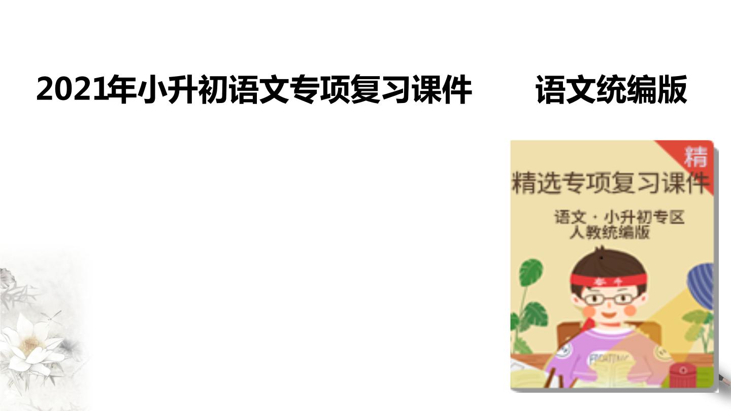 2021年小升初语文专项复习一基础知识6 修改病句课件（共27张PPT)