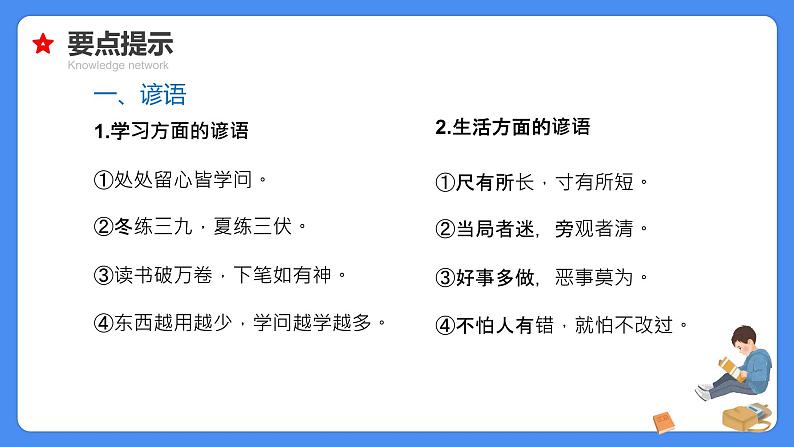 【必考考点】2021年小升初总复习专题六俗语谚语歇后语对联名言警句课件(共60张PPT)07
