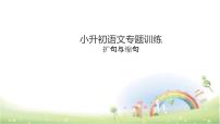 【小升初】語文總復(fù)習(xí)課件 - 小升初總復(fù)習(xí)-第六章    擴(kuò)句與縮句專題訓(xùn)練｜全國通用 (共25張PPT)