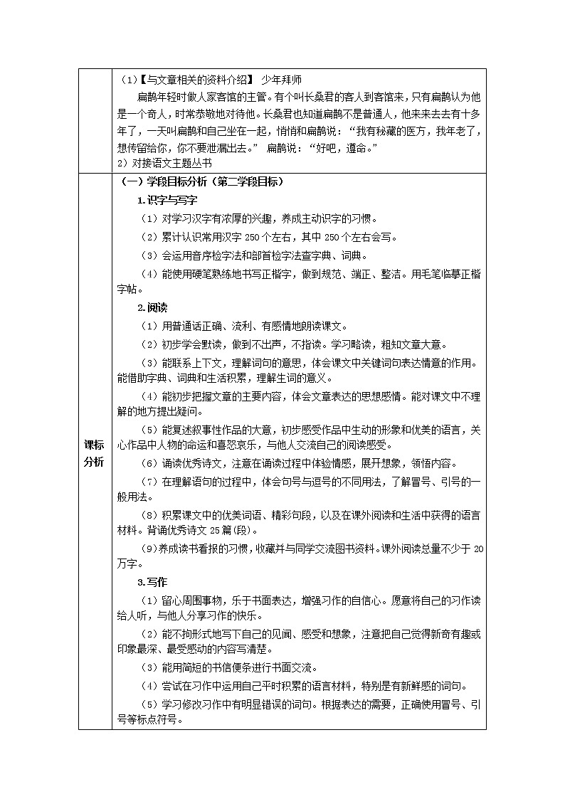 部编版四上语文27《故事二则》教学评助课时备课设计教案第2页