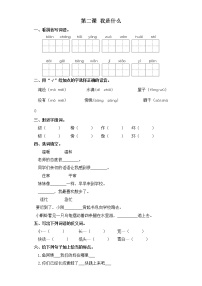 小学语文人教部编版二年级上册2 我是什么优秀当堂达标检测题