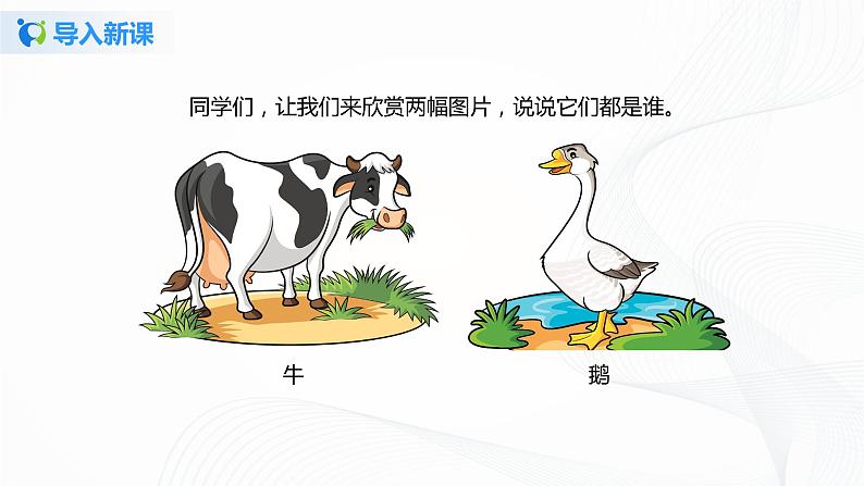 18《牛和鹅》第一课时课件+教案+练习03