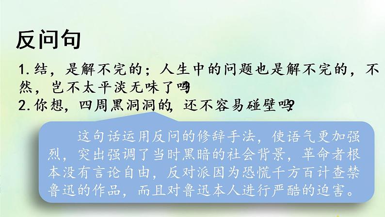 部编版六年级上册语文复习 专项3:句子复习课件(1)第5页