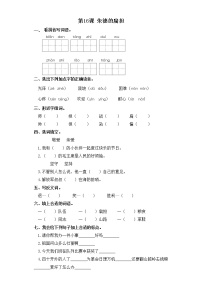 人教部编版二年级上册课文516 朱德的扁担练习