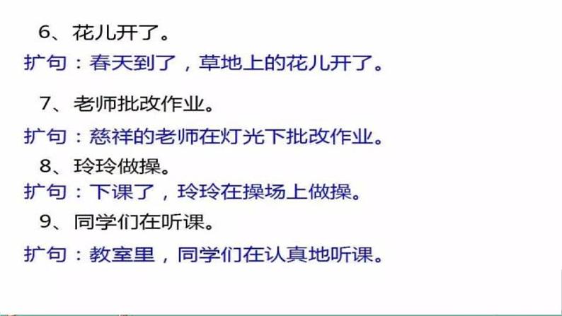部编版语文小升初小学语文扩句、缩句专题课件(18张PPT)08