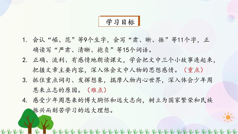小学语文部编版四年级上册 第7单元 22.为中华之崛起而读书 课件+教案05