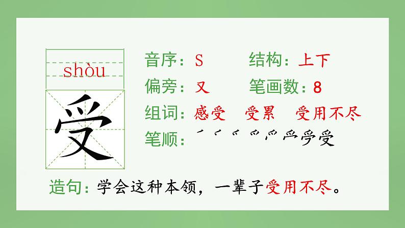 统编版小学语文三年级上册(生字课件)21《大自然的声音》第7页