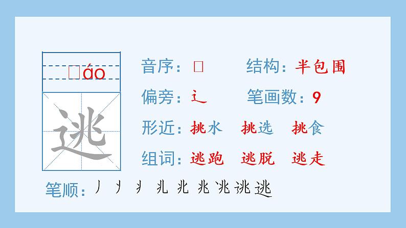 统编版小学语文四年级上册(生字课件)19《一只窝囊的大老虎》第7页