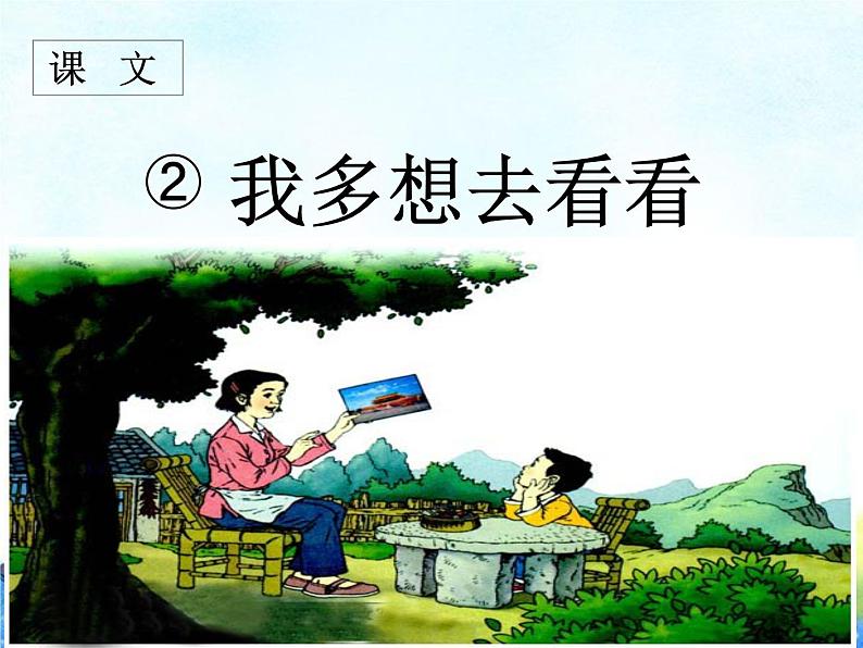 部编版语文一年级下册-02课文(一)-02我多想去看看-课件0501