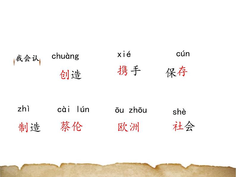 部编版三年级语文下册《纸的发明》PPT课件 (5)第4页