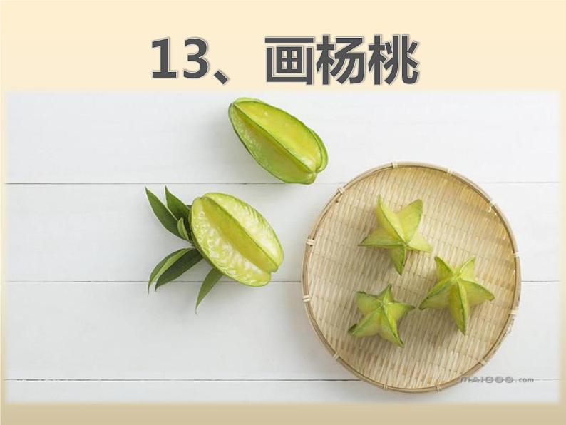 部编版二年级语文下册《画杨桃》PPT优质课件 (7)01