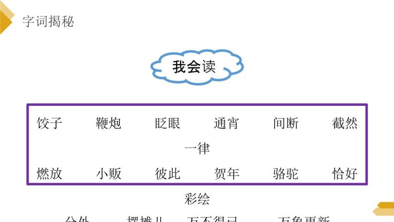 部编版六年级语文下册《北京的春节》PPT课件 (1)07