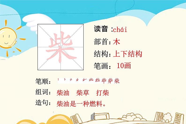部编版语文三年级生字积累课件8卖火柴的小女孩03