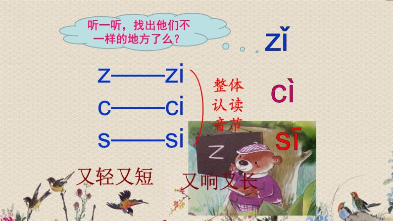 人教部编版（五四制）一年级上册语文汉语拼音《z c s》课件（29张PPT）07
