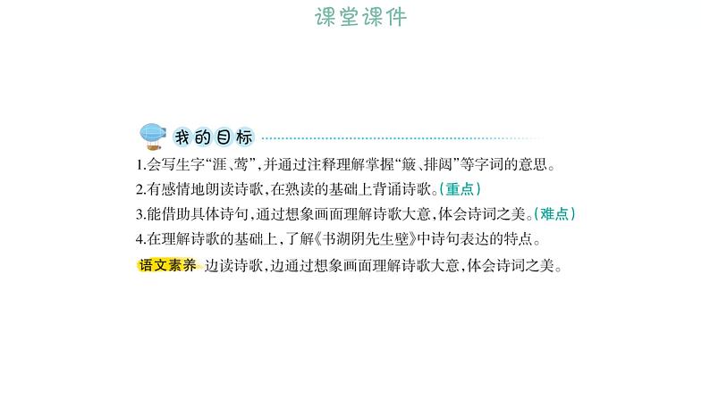 6.18 古诗三首 习题课件 2021-2022学年部编版语文六年级上册第7页