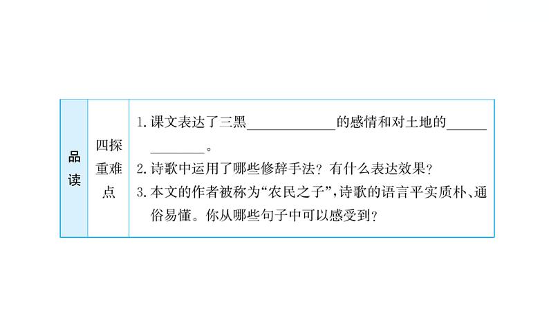 6.21﹡三黑和土地 习题课件 2021-2022学年部编版语文六年级上册第5页