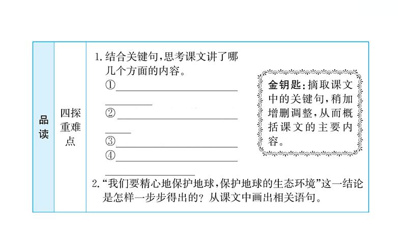 6.19 只有一个地球 习题课件 2021-2022学年部编版语文六年级上册第5页