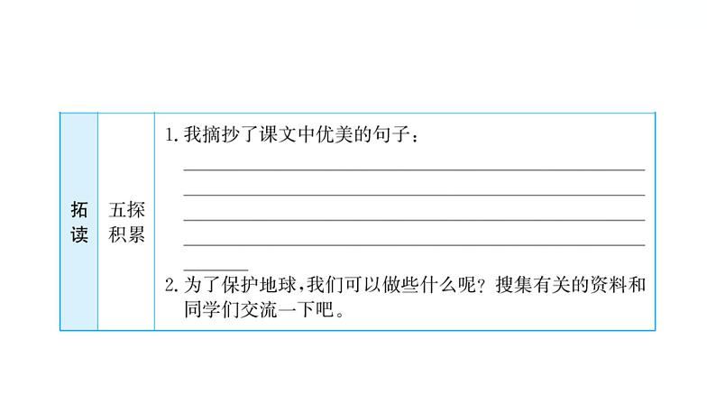 6.19 只有一个地球 习题课件 2021-2022学年部编版语文六年级上册第6页