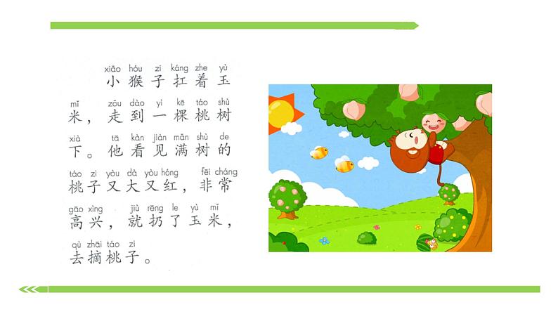 部编版小学语文一年级下册 课文 第18课《小猴子下山》 课件04