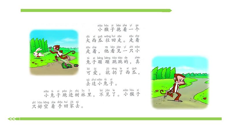 部编版小学语文一年级下册 课文 第18课《小猴子下山》 课件06