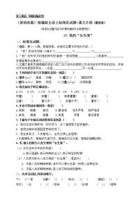 人教部编版五年级上册27* 我的“长生果”精品课堂检测