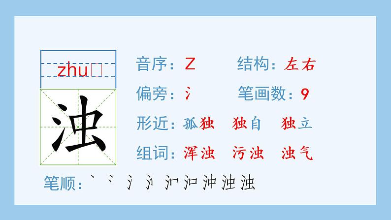 部编版 四年级上册 语文 (生字课件)12.盘古开天地第7页
