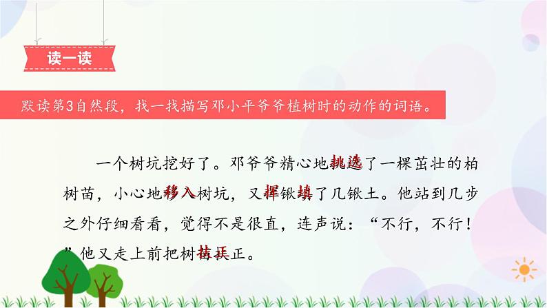 4 邓小平爷爷植树 第2课时 课件第5页