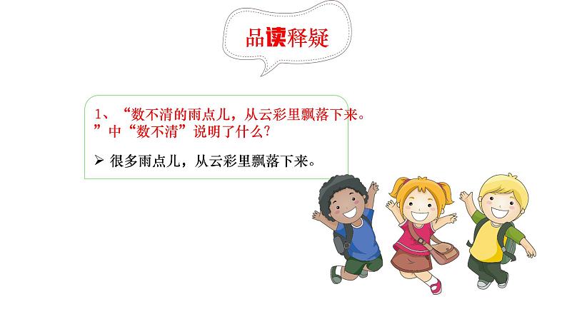 一年级上册语文课件-8《雨点儿》 人教部编版 (共25张PPT)第5页