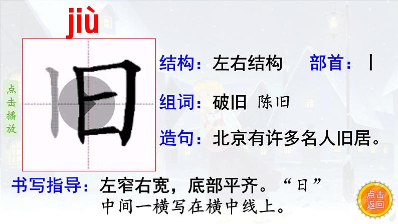 8.《卖火柴的小女孩》 生字课件(笔顺动漫)第4页