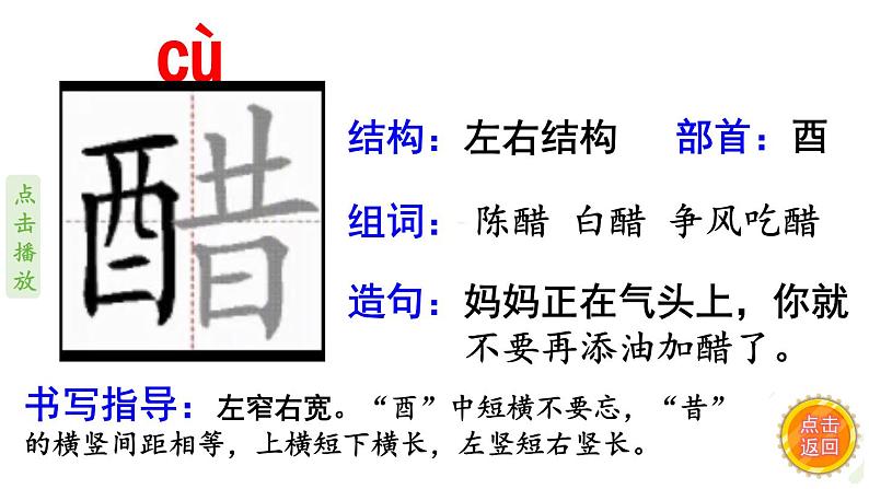 1.北京的春节(笔顺动漫)(课件)-2021-2022学年语文六年级下册04