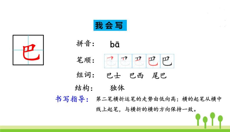 五四制一年级语文上册 第六单元 课文6比尾巴 PPT课件06