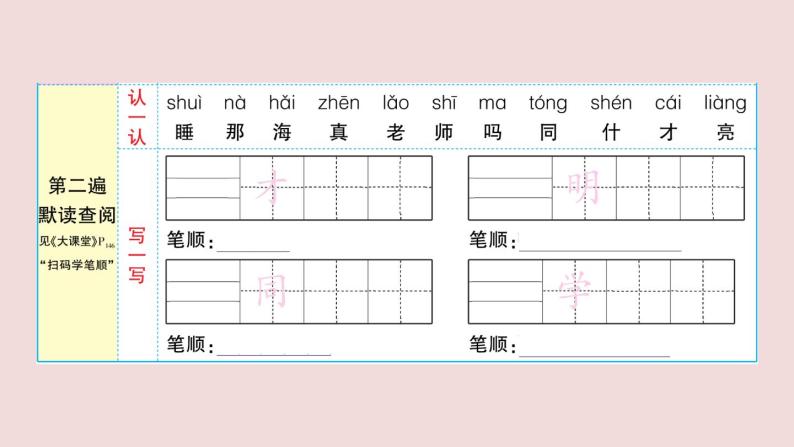 部编版 语文一年级上册复习练习课件  9 明天要远足03