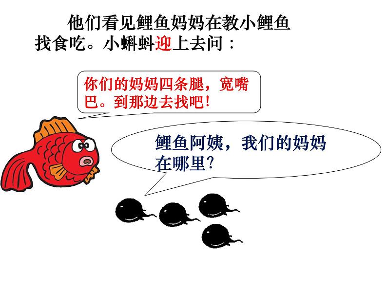 部编版语文二年级上册 1 小蝌蚪找妈妈(课件)第6页