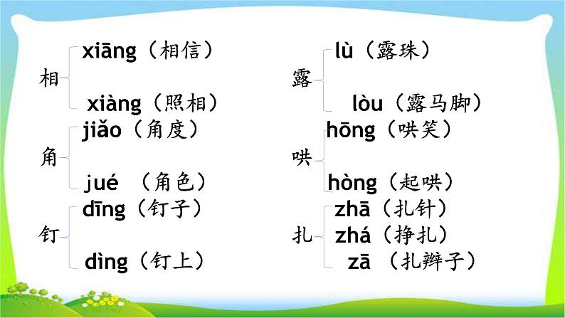 最新部编版四年级语文上册生字专项复习优质课件PPT第7页