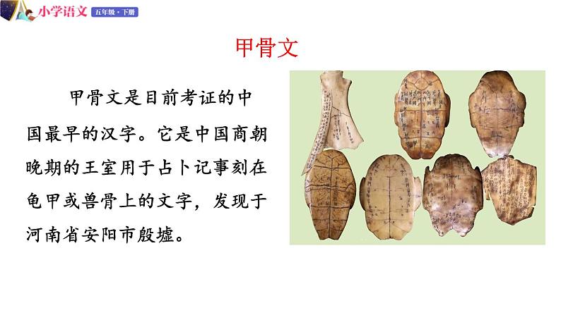 五年级下册语文授课课件 第三单元 我爱你,汉字 第一课时 部编版第5页