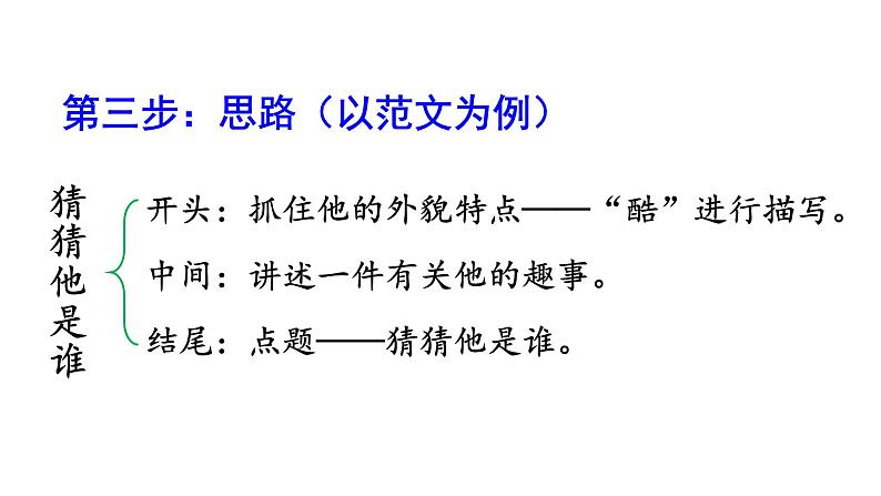 最新部编本三年级语文上册习作猜猜他是谁优质课件PPT08