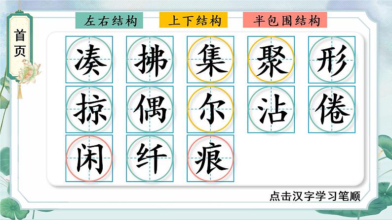 2 燕子 生字教学课件(含自动播放配音)02