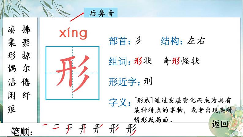 2 燕子 生字教学课件(含自动播放配音)07