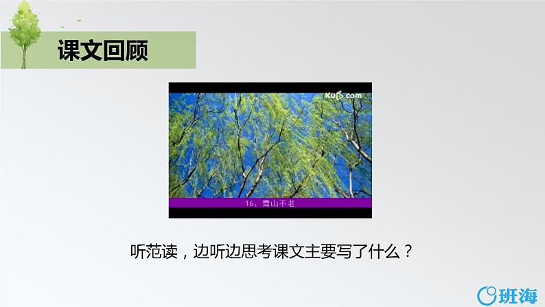 部编版语文六年级上册-20.青山不老 优质课件+优秀教案04
