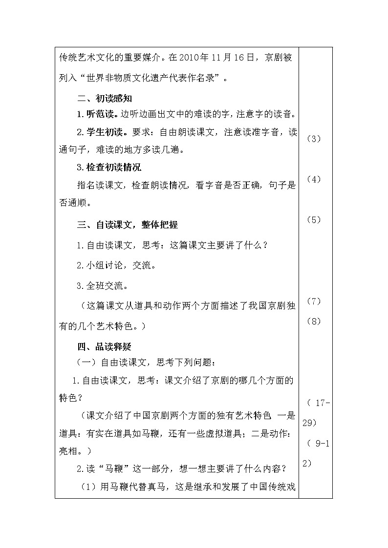 部编版语文六年级上册-24.京剧趣谈【优质教案】第2页