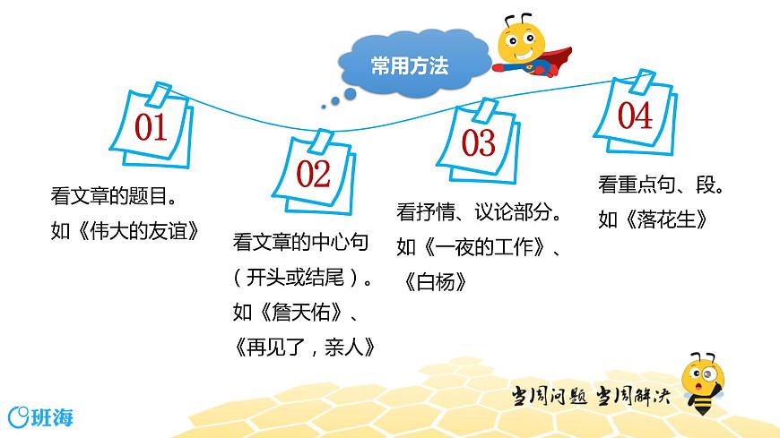 語文四年級 【專題課程】把握文章中心思想課件PPT第7頁