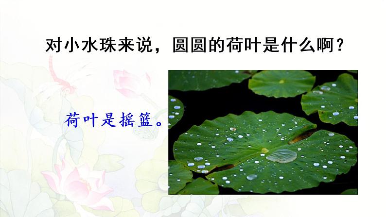统编版一年级语文下册 第6单元 13.荷叶圆圆 课件06