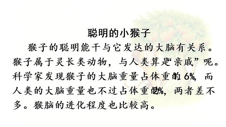 统编版一年级语文下册 第7单元 18.小猴子下山 课件04