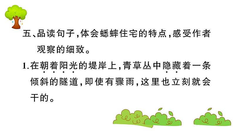 部编版 语文四年级上册 复习课件 :11 蟋蟀的住宅08